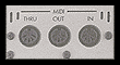 Prises MIDI situées sur la face arrière d'un expander