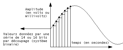 La numérisation du signal shéma du principe de
découpage du signal