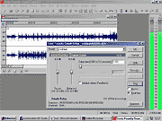 Screenshot de l'éditeur audio SoundForge